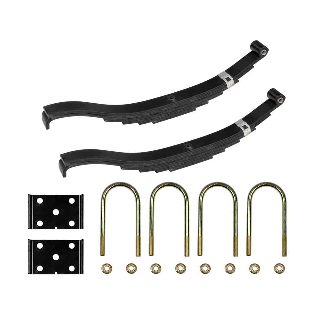 Lippert Trailer Axle Slipper 6-Leaf Spring Kit with U-Bolts
