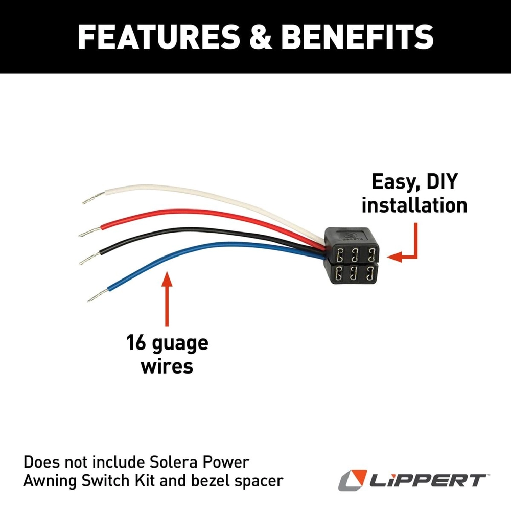 ◆kiyo◆ Solera 16 GA Power Awning Harness #280570 | Lippert