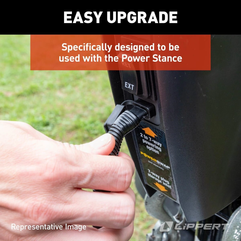 Power Swap 2-Way to 7-Way Auxiliary Cord for 5th Wheel RV or