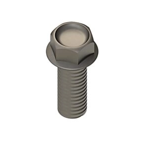 Serrated Flange Bolt; 3/8 - 16 x 1&quot; (Zinc)