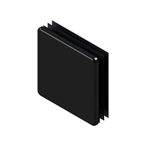 Square Cap - 2&quot; (Black)