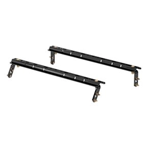 CURT Universal 5th Wheel Base Rails, 25K (4-Bolt Mount, Gloss Black) #16150