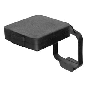 CURT 2&quot; Rubber Hitch Tube Cover with 4-Way Flat Holder (Packaged) #21728