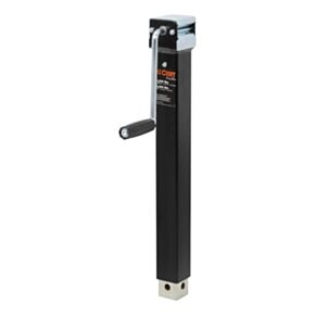 CURT Direct-Weld Square Jack with Side Handle (5,000 lbs, 15&quot; Travel) #28359