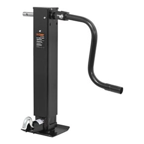 CURT Direct-Weld Square Jack with Side Handle (12,000 lbs, 12-1/2" Travel) #28512