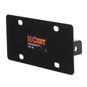 CURT Hitch-Mounted License Plate Holder (Fits 2&quot; Receiver) #31002