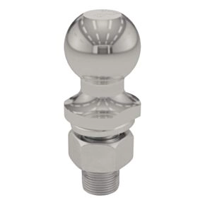 CURT 1-7/8&quot; Trailer Ball (1&quot; x 2-1/8&quot; Shank, 3,500 lbs., Stainless) #40051