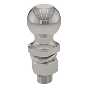 CURT 2&quot; Trailer Ball (1&quot; x 2-1/8&quot; Shank, 6,000 lbs., Stainless, Packaged) #40083