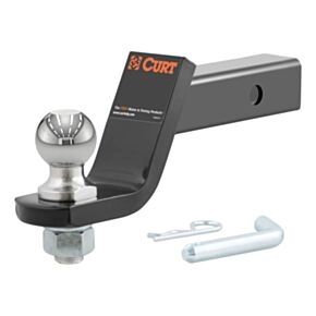 CURT Loaded Ball Mount with 2&quot; Ball (2&quot; Shank, 7,500 lbs., 4&quot; Drop) #45056