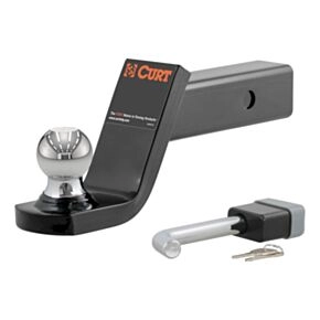 CURT Towing Starter Kit with 2&quot; Ball (2&quot; Shank, 7,500 lbs, 4&quot; Drop) #45142