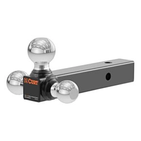 CURT Multi-Ball Mount (2&quot; Solid Shank, 1-7/8&quot;, 2&quot; &amp; 2-5/16&quot; Chrome Balls) #45655