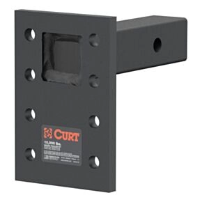 CURT Adjustable Pintle Mount (2&quot; Shank, 10,000 lbs., 7&quot; High, 6&quot; Long) #48323