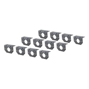 CURT Connector Mounting Brackets for 4-Way &amp; 6-Way Round (12-Pack) #57207