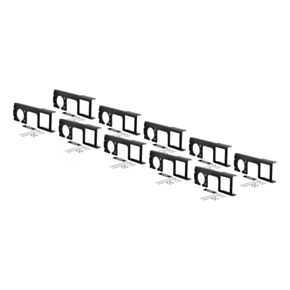 CURT Easy-Mount Wiring Brackets for 4 or 5-Flat &amp; 6 or 7-Round (2&quot; Receiver, 10-Pack) #58000010