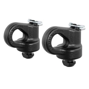 CURT OEM Puck System Gooseneck Safety Chain Anchors, Chevy, Ford, GMC, Nissan (38K) #60691