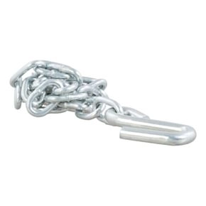 CURT 27&quot; Safety Chain with 1 S-Hook (2,000 lbs, Clear Zinc) #80020