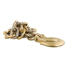 CURT 35&quot; Safety Chain with 1 Clevis Hook (24,000 lbs, Yellow Zinc) #80316