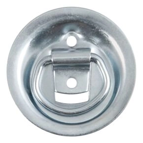 CURT 1-1/8&quot; x 1-5/8&quot; Recessed Tie-Down Ring (1,000 lbs, Clear Zinc) #83710