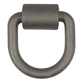 CURT 3&quot; x 3&quot; Weld-On Tie-Down D-Ring (6,100 lbs, Raw Steel) #83750