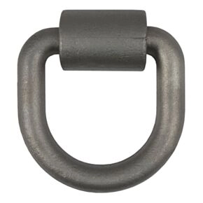 CURT 3&quot; x 3&quot; Weld-On Tie-Down D-Ring (8,833 lbs, Raw Steel) #83760