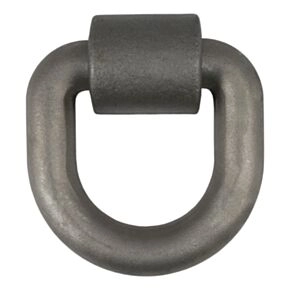 CURT 3&quot; x 3&quot; Weld-On Tie-Down D-Ring (15,587 lbs, Raw Steel) #83770