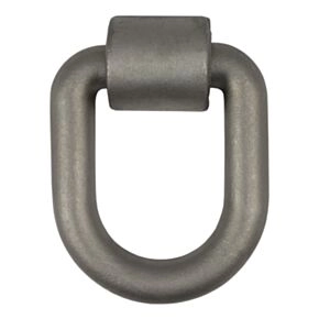CURT 3&quot; x 4&quot; Weld-On Tie-Down D-Ring (15,587 lbs, Raw Steel) #83780