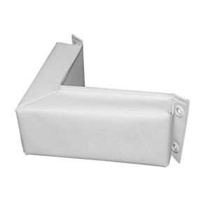 Taylor Made Hull-Saver™ Vinyl Covered Corner Dock Bumper, White (10&quot; L x 4&quot; H x 2-1/2&quot; D) #345
