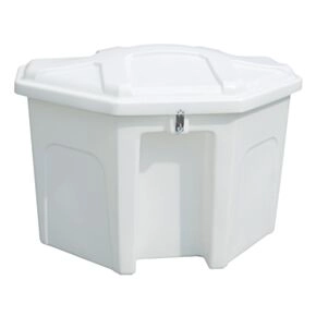 Taylor Made Stow &#039;N Go Polyethylene Triangle Dock Box With Recess White 32&quot; H x 50&quot; W x 36&quot; D #123661