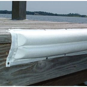 Taylor Made Medium Double Dock &amp; Post Bumper, White (8&quot;W x 1-3/4&quot;D x 25&#039;L) #DDB3.CU25