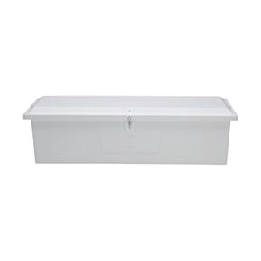 Taylor Made Stow N’ Go Standard Fiberglass Dock Box, Large (24&quot;H X 85&quot;W X 22&quot;D), White #83551
