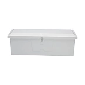 Taylor Made Stow N’ Go Standard Fiberglass Dock Box, Medium (24&quot;H X 72&quot;W X 23&quot;D), White #83552