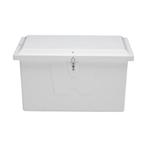 Taylor Made Stow N’ Go Deep Fiberglass Dock Box, Small (27&quot;H X 46&quot;W X 26&quot;D), White #83553