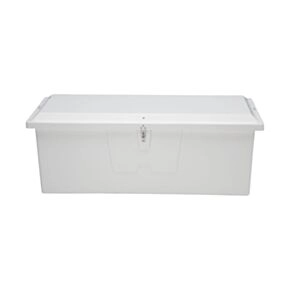 Taylor Made Stow N’ Go Deep Fiberglass Dock Box, Medium (27&quot;H X 72&quot;W X 26&quot;D), White #83554