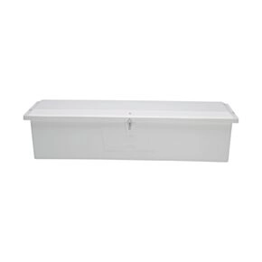 Taylor Made Stow N’ Go Standard Fiberglass Dock Box, Extra Large (24&quot;H X 95&quot;W X 22&quot;D), White #83559