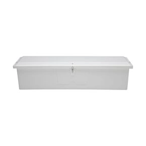 Taylor Made Stow N’ Go Fisherman’s Fiberglass Dock Box, Extra Large (24&quot;H X 95&quot;W X 22&quot;D), White #83560