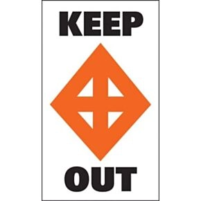 Taylor Made Sur-Mark Buoy Label - Keep Out, 13&quot; x 24&quot; #46175
