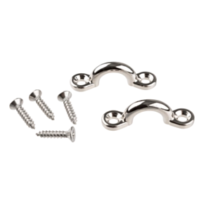 Taylor Made Chromed Zamak Eye Straps - 1 Pair #1225