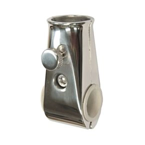 Taylor Made Flag Pole Socket Rail Mount Stainless Steel for 7/8&quot; to 1&quot; Rails, Fits 1&quot; Flag Pole #960