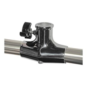 Taylor Made Flag Pole Socket Rail Mount Stainless Steel for 1/8&quot; to 1-1/4&quot; rails - 1&quot; Flag Staff with Thumb Screw #974