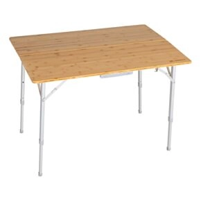 Bi-Fold Bamboo Adjustable Table