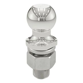 CURT 2&quot; Trailer Ball (1-1/4&quot; x 2-5/8&quot; Shank, 10,000 lbs., Stainless) #40056