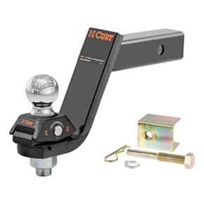 CURT RockerBall Cushion Hitch with 2" Ball (2" Shank, 7,500 lbs., 5" Drop) #45144