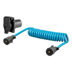 CURT 8&#039; Dinghy Towing Electrical Adapter &amp; Socket (7-Way RV Blade, Fits USCAR) #57284