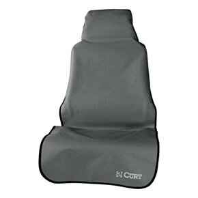 CURT Seat Defender 58&quot; x 23&quot; Removable Waterproof Grey Bucket Seat Cover #18500