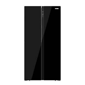 Furrion Arctic® 16 cu. ft. 12V Side-by-Side Residential-Style Refrigerator - Black Glass #FCR16DCASA-BG