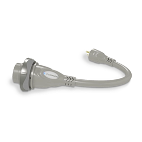 Furrion Pigtail Adapter 30A Connector to 15A Plug - Silver #FP3015-SS