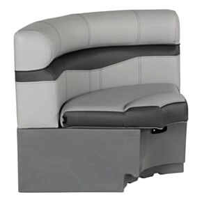 Lippert Rockport Series 32&quot; Radius Pontoon Corner Seat – River Rock #20221094114