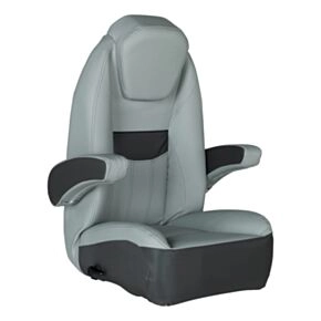 Lippert Rockport Series High Back Recliner Pontoon Helm Seat - River Rock #20221094164