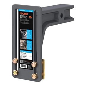 CURT SecureLatch Adjustable Pintle Mount Plate, 2-1/2-Inch Shank, 20,000 Pounds #48016