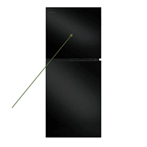 Furrion Replacement Black Glass Freezer Door for EverChill 10.7 Cu. Ft. Refrigerator